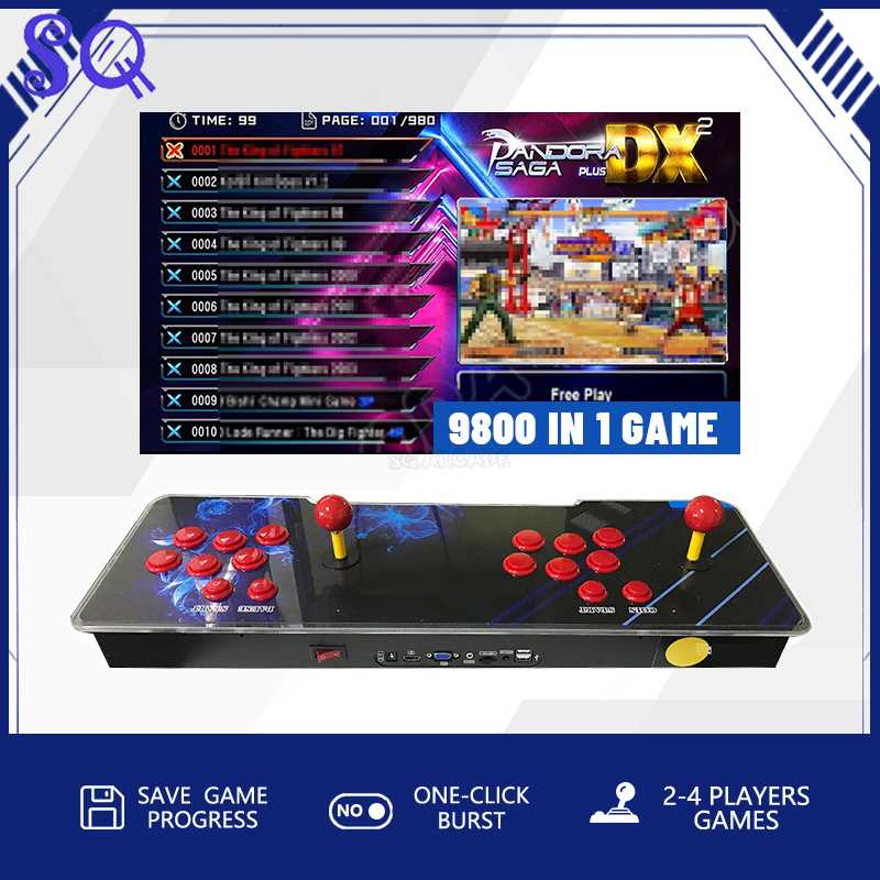 Pandora Saga DX 9800 All in On - Trackball Controller Arcade review and price